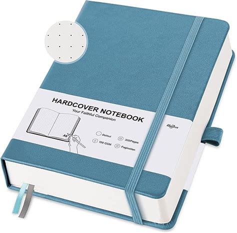 Notizbücher A5 Dotted Hardcover Gepunktet Notizbuch Journal Notebook