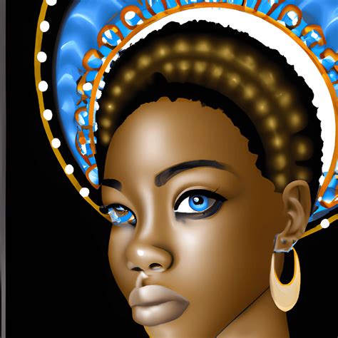 African American Light Skinned Woman Warrior Graphic · Creative Fabrica