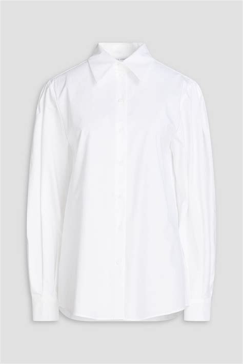 ALBERTA FERRETTI Cotton Blend Poplin Shirt THE OUTNET