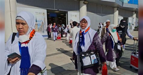 393 Jemaah Haji Indonesia Tiba Di Bandara AMMA Madinah Langsung Menuju