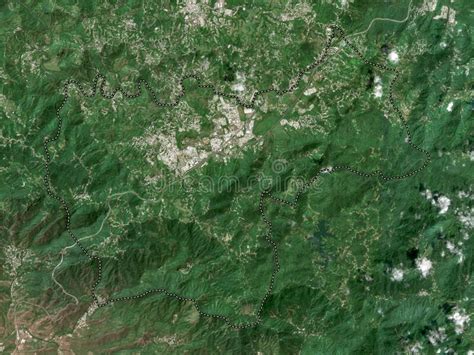 Cayey Puerto Rico Low Res Satellite No Legend Stock Illustration