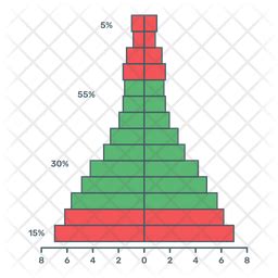 Population Chart Icon - Download in Flat Style