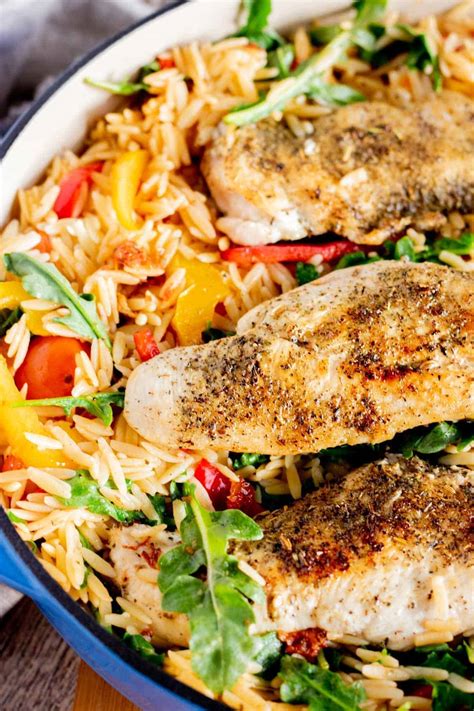 Tuscan Chicken Orzo You Must Try This Delicious Pot Dish