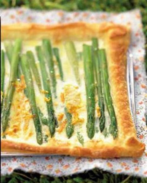 Tarte Aux Asperges Et Aux Agrumes Pour Personnes Recettes Elle Table