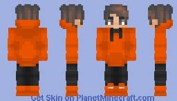 Orange Hoodie eBoy Minecraft Skin