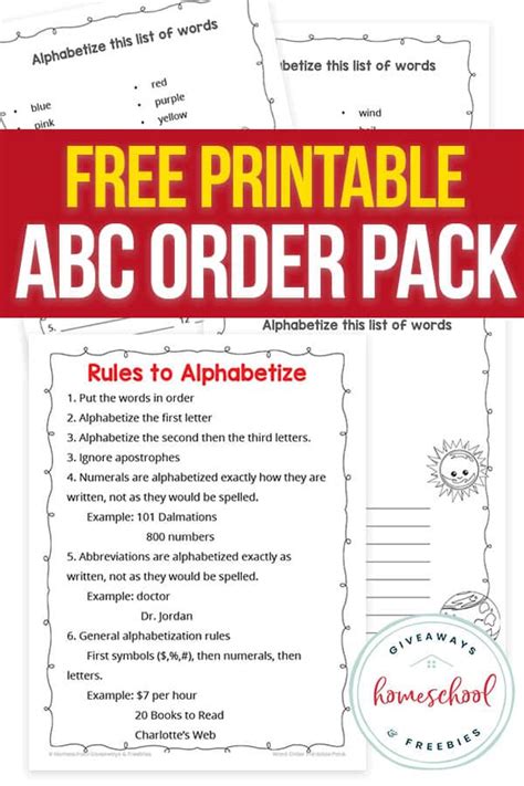 How To Teach Abc Order Free Printable Worksheets