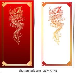 Chinese Traditional Template Chinese Dragon On Stock Illustration