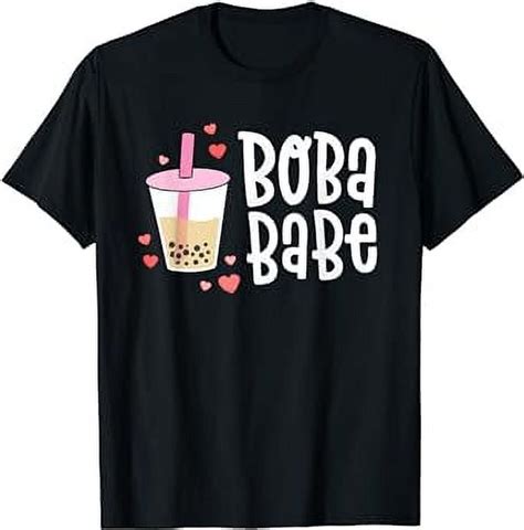 Boba Babe Shirt Women Bubble Tea Shirts Kawaii Taro Tea T Shirt