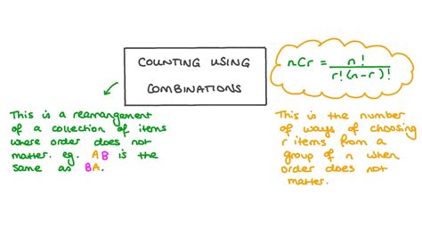 Lesson Video Counting Using Combinations Nagwa