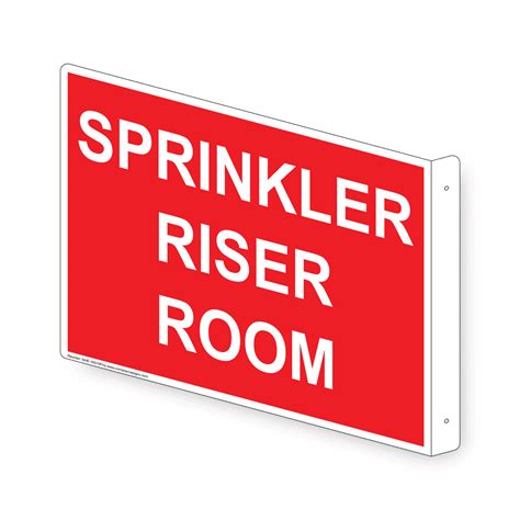 Sprinkler Riser Room Sign Nhe 16510proj Wayfinding