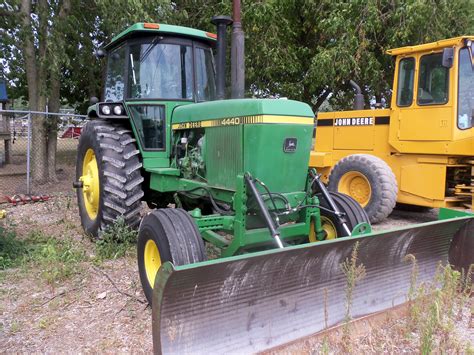 John Deere 4440 With Bulldozer Blade John Deere Equipment Pinterest