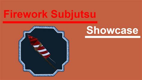 Shindo Life Firework Subjutsu Location Showcase YouTube