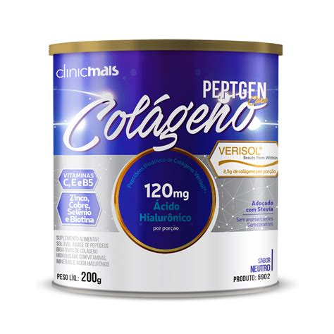 Colágeno Peptgencare Verisol® Ácido Hialurônico Sabor Neutro 200g