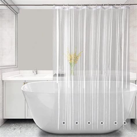 Tonnali Extra Long Shower Curtain Liner 72x82 Inch Length