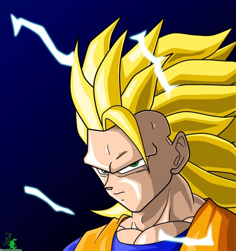 Goku Ssj3 Colored Animation By Jamalc157 On Deviantart