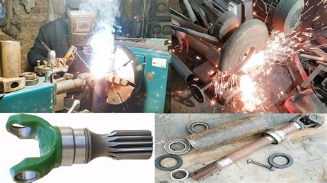 Magnificent Process Of Making Hub Shaft Of Forage Cutter With Lathe