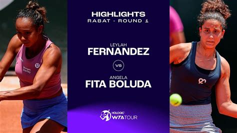 Leylah Fernandez Vs Angela Fita Boluda 2023 Rabat Round 1 WTA