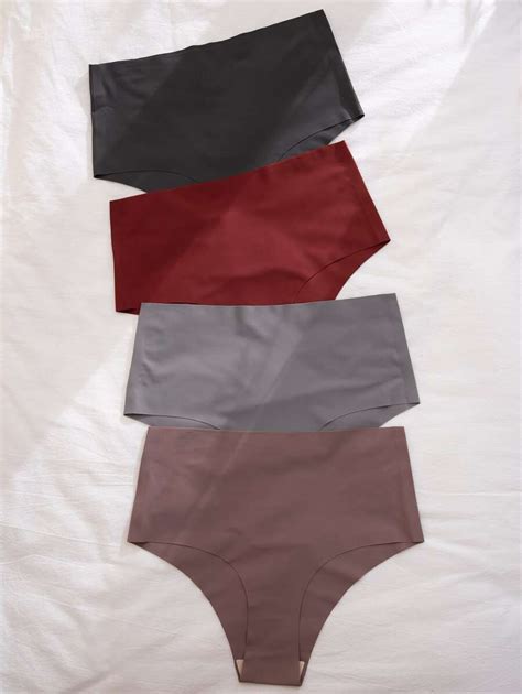 4pack No Show Panty Set Shein Usa