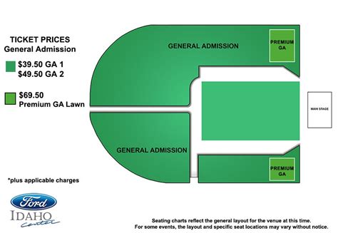 Seating Charts | Ford Idaho Center