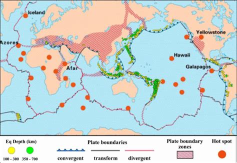 The spatial distributions of deep-focus earthquakes. : r/MapPorn