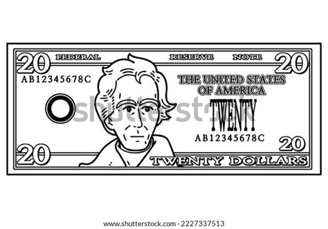 Us 20 Dollar Bill Vector Illustration Stock Vector (Royalty Free ...