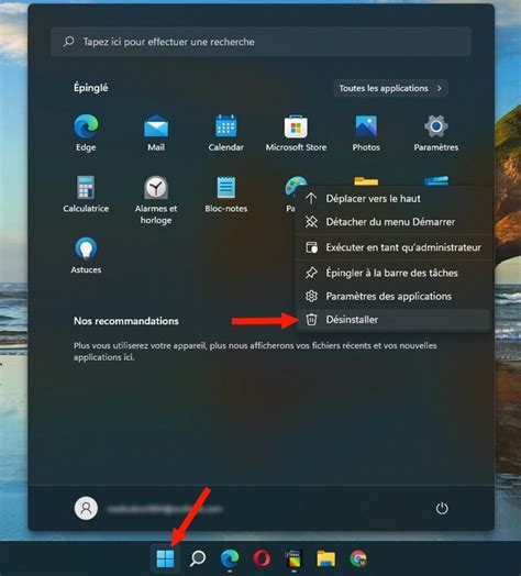 Comment désinstaller une application sous Windows 11