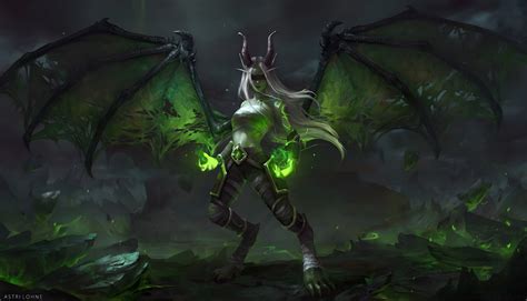 Wallpaper World Of Warcraft Legion Demon Hunter Wow Upscaled