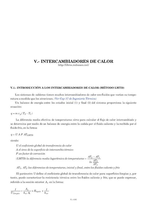 PDF V Intercambiadores De Calor DOKUMEN TIPS