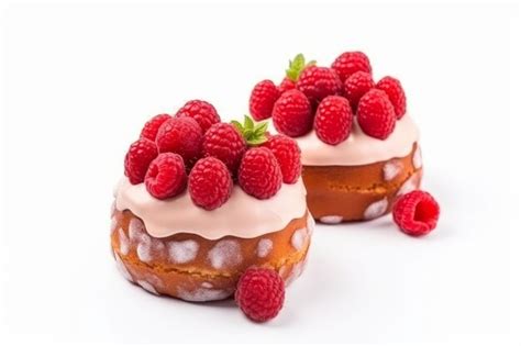 Premium AI Image Raspberry Cakes Dessert Bakery Butter Generate Ai