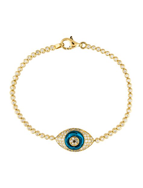 Lorraine Schwartz Diamond Evil Eye Bracelet - Bracelets - LRS20031 ...