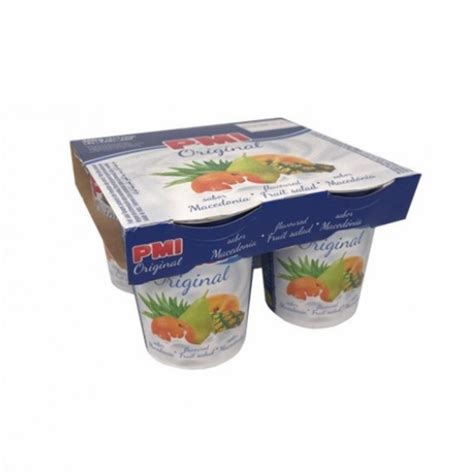 Yogurt Sabor Macedonia PMI Original 4 X 120 G 4 23 Oz Supermarket