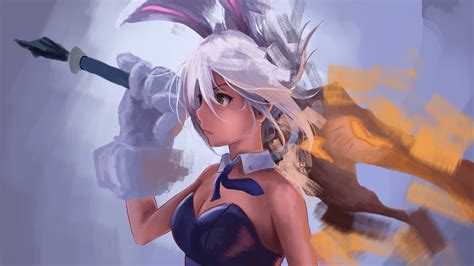 Wallpaper League Of Legends Riven League Of Legends Girl With