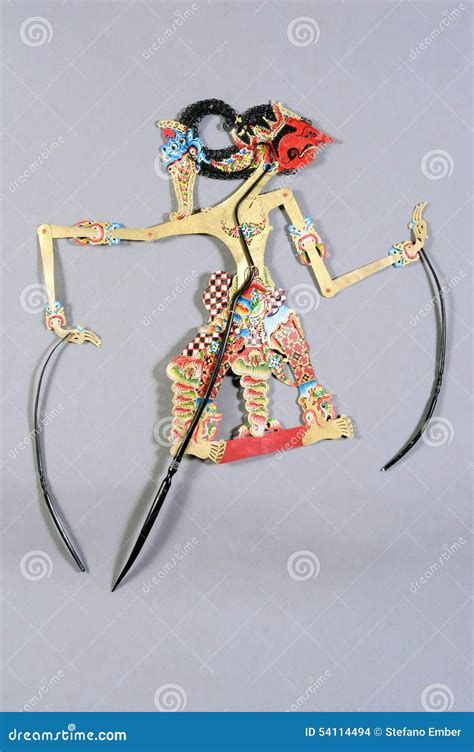 Indonesian Wayang Kulit Purwa Puppet Royalty Free Stock Photo