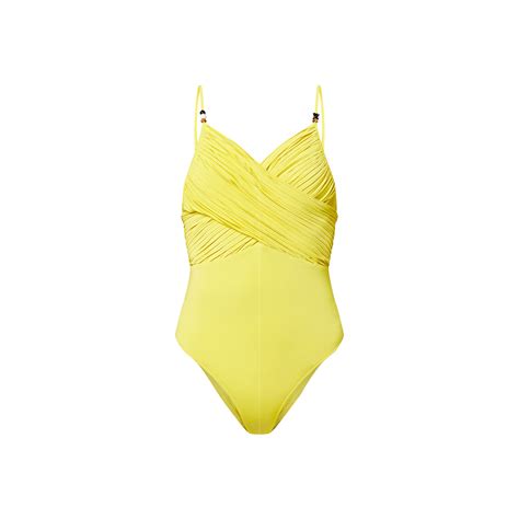 Pleated Front One Piece Swimsuit Women Ready To Wear Louis Vuitton