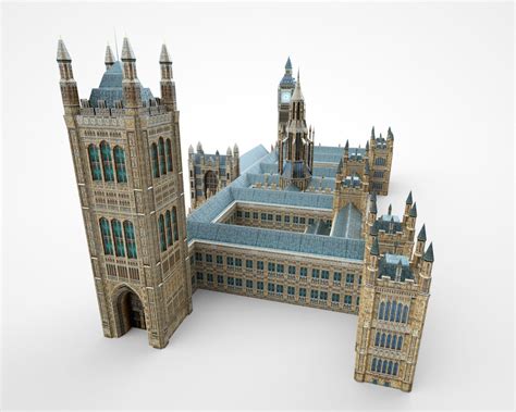 Westminster Abbey Palace Of Westminster 3D Model 50 C4d Fbx Max