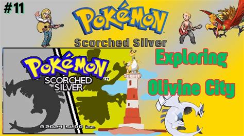 Lets Play Pok Mon Scorched Silver New Rom Hack Exploring Olivine