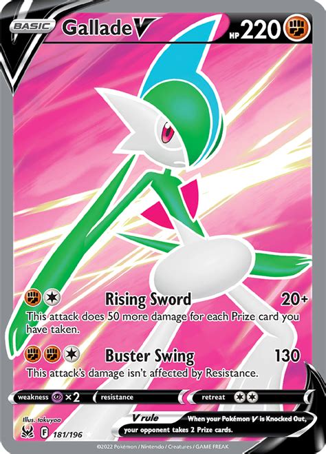 Gallade V 181 196 Wert Bild Künstler Seltenheit Pokemonkarte de