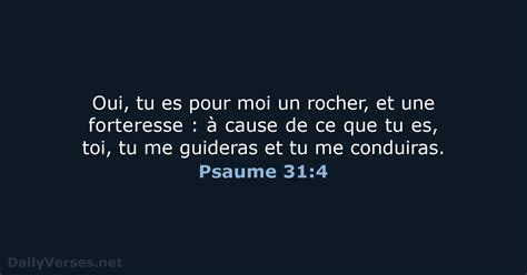 3 Juin 2022 Verset Biblique Du Jour BDS Psaume 31 4 DailyVerses Net