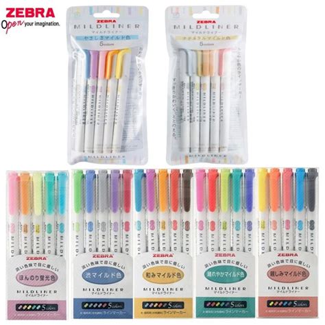 Zebra Mildliner 35 Gentle Pastel Soft Colors Mild Line Marker