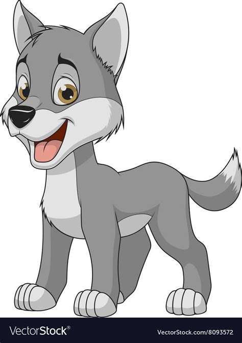 Vector illustration, baby funny wolf, on a white background. Download a ...