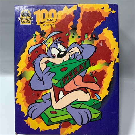 1996 Tiny Toon Adventures Dizzy Devil 100 Pc Jigsaw Puzzle Complete