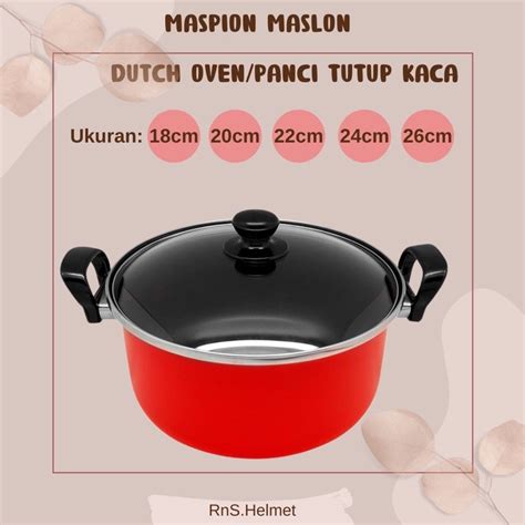 Jual DUTCH OVEN MASLON Maspion Panci Tutup Kaca Panci Sayur Maslon