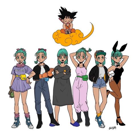 Pin De Abraham Ibarra Perez En Fan Art 001 Goku Y Bulma Personajes De Dragon Ball Yamcha Y Bulma