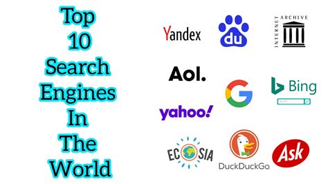 Top Search Engines List In The World 2022