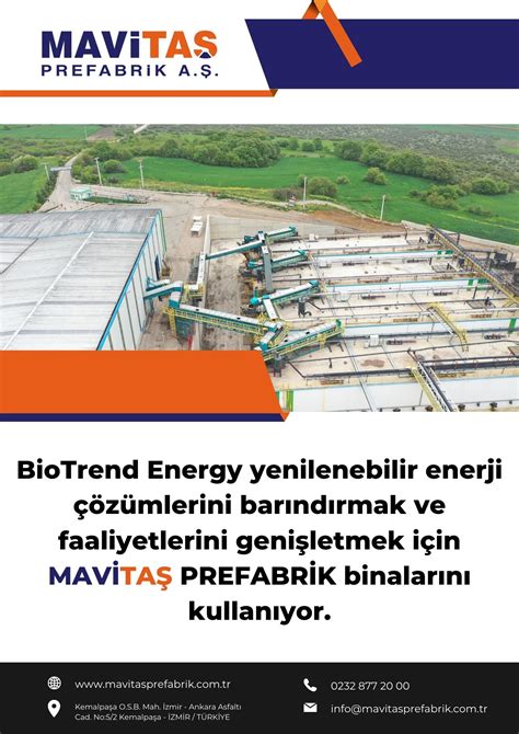 Biotrend Energy Mav Ta Prefabr K Ile B Y Yor Mavita Prefabrik A