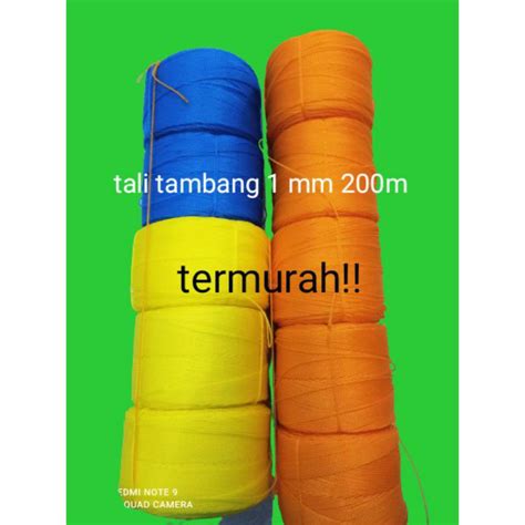 Jual Tali Tambang Kecil Ukuran Mm M Tali Tambang Tampar Plastik