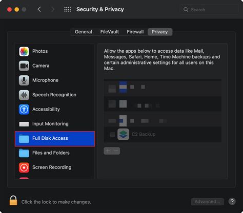 How Do I Enable Full Disk Access On My Mac Synology Knowledge Center