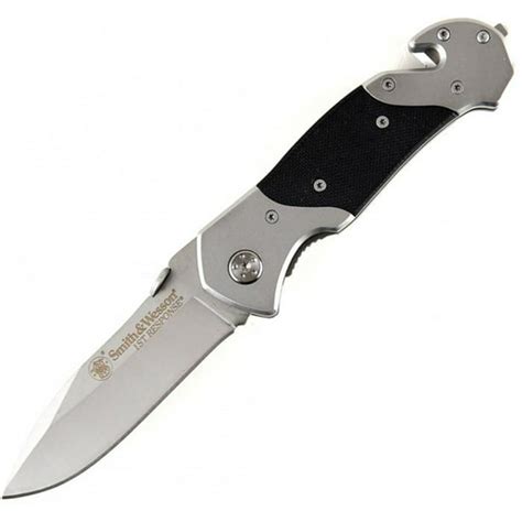 Smith And Wesson 1st Response Swfr Liner Lock Folding Knife Drop Point Blade Steel Handle