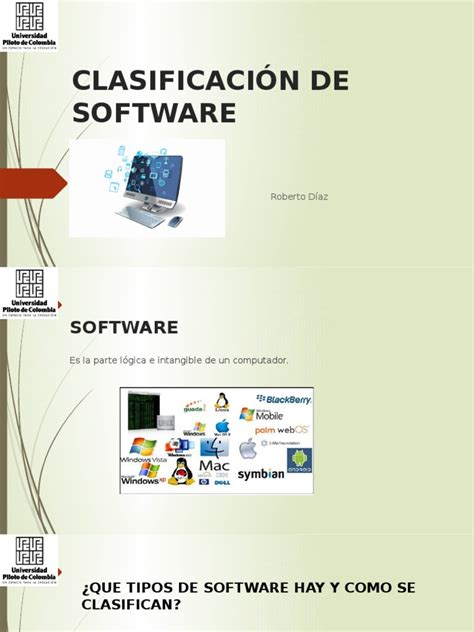 Clasificación De Software Pdf Programa De Computadora Programación