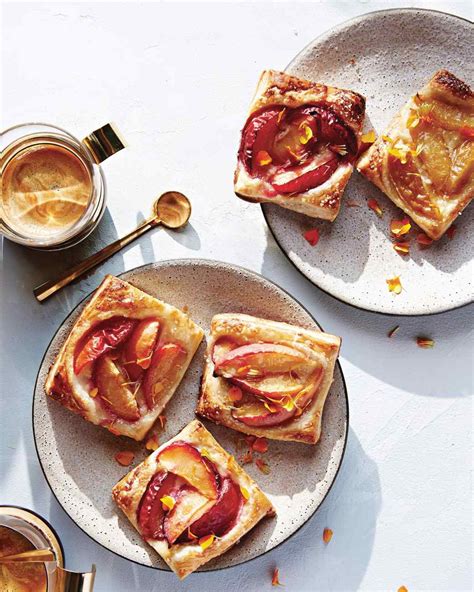 Puff Pastry Tarts With Stone Fruits And Frangipane